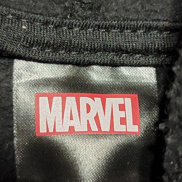 Marvel Deadpool Black LS Unisex Hoodie "Shh No One Cares" - Size Large - Picture 3 of 4